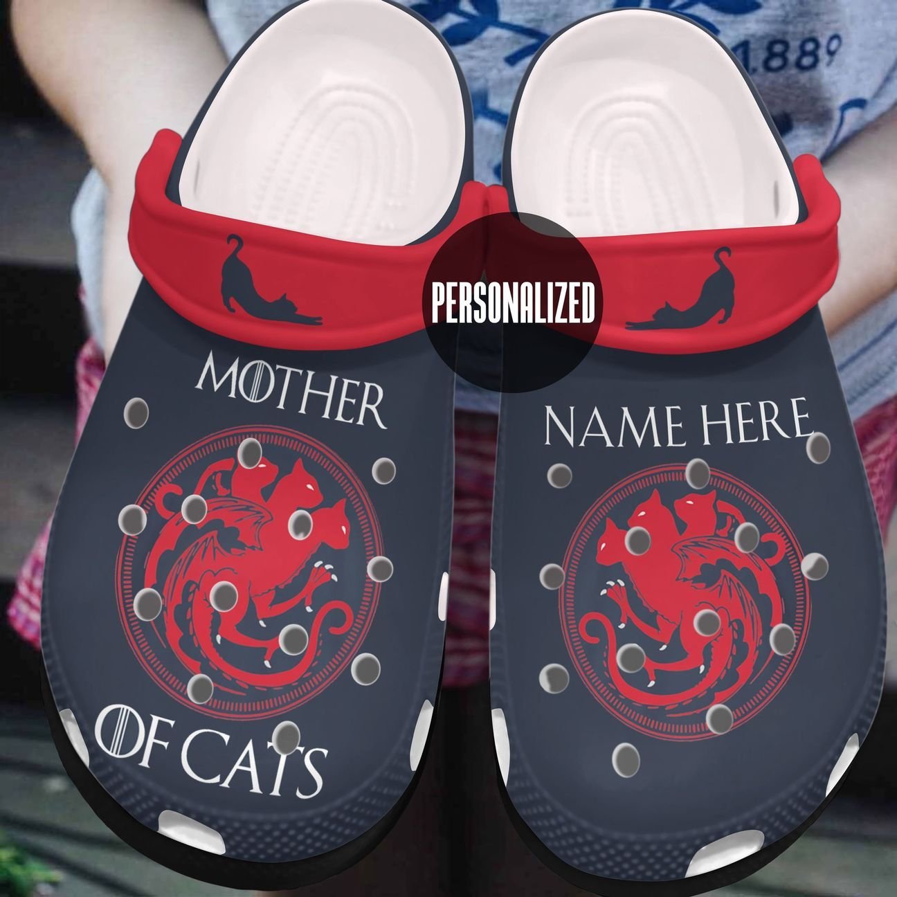 Cat Personalized Clog, Custom Name, Text, Color, Number Fashion Style For Women, Men, Kid, Print 3D Mother Of Cats