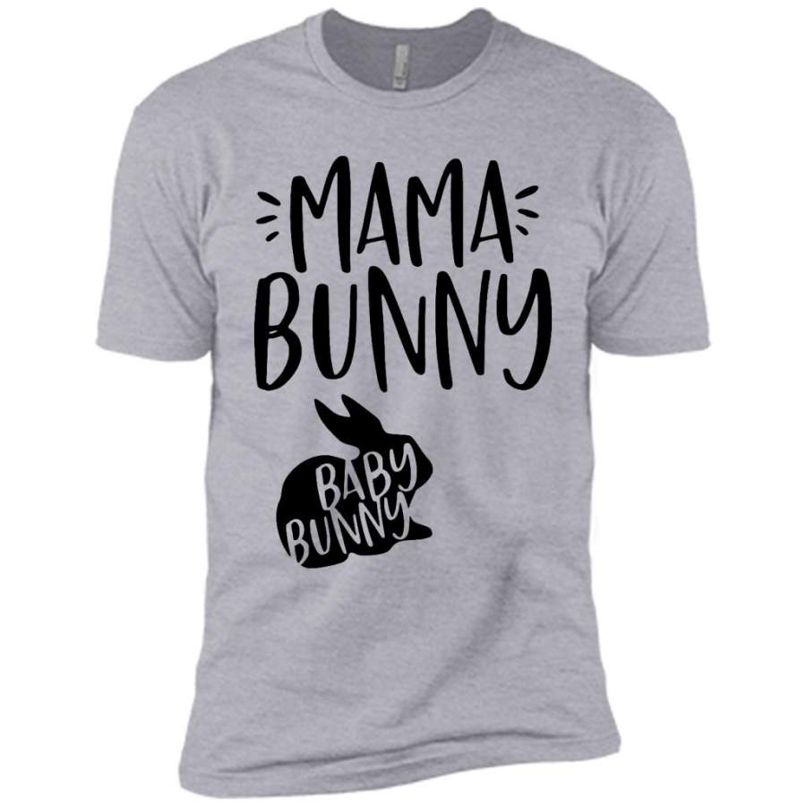 Mama Bunny Baby Bunny (w) – Canvas Unisex USA Shirt