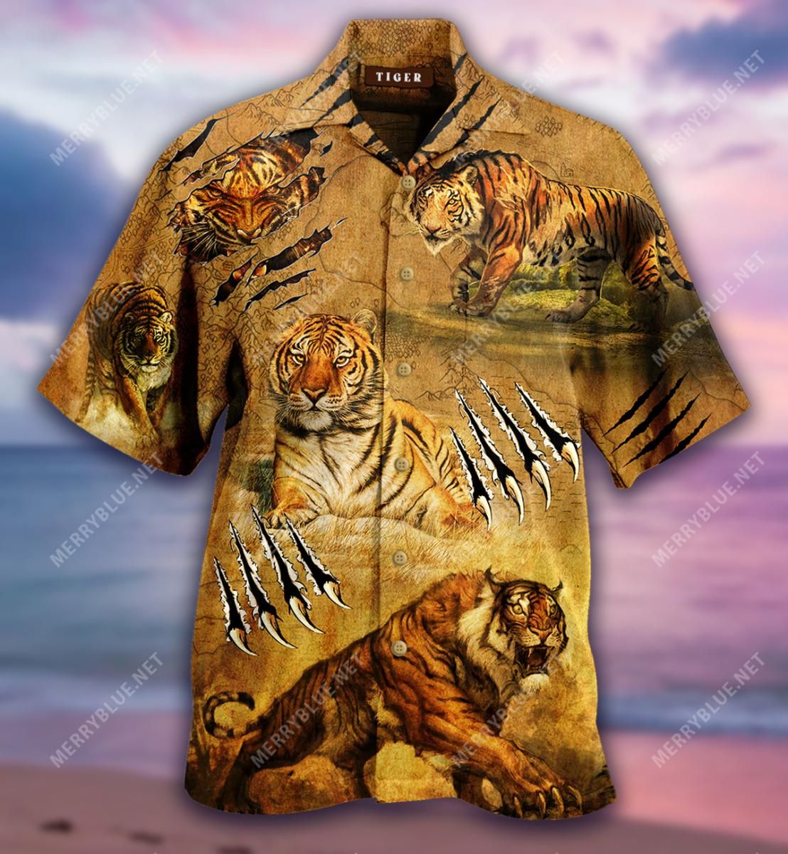 Tiger Claw Aloha Hawaii Shirt Colorful Short Sleeve Summer Beach Casual For Men And Women Ha26019