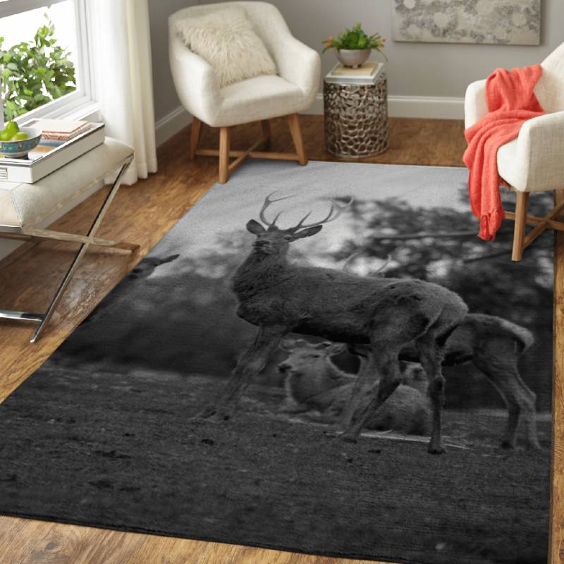 Powerful Hart  – Animals Area Rug Carpet