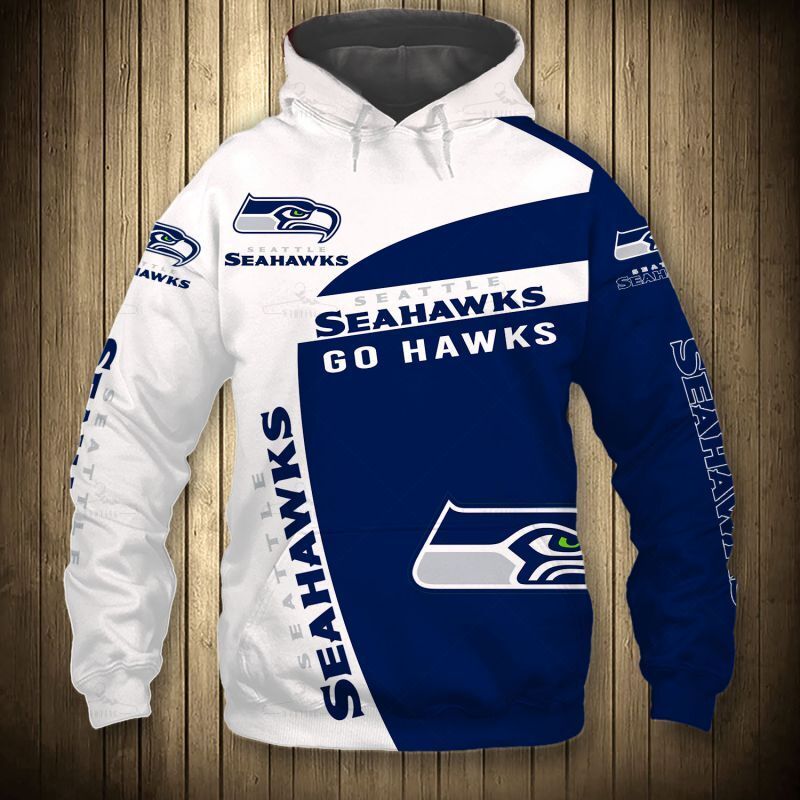 – Seattle Seahawks Hoodie 3D  Sweatshirt Pullover Gift S