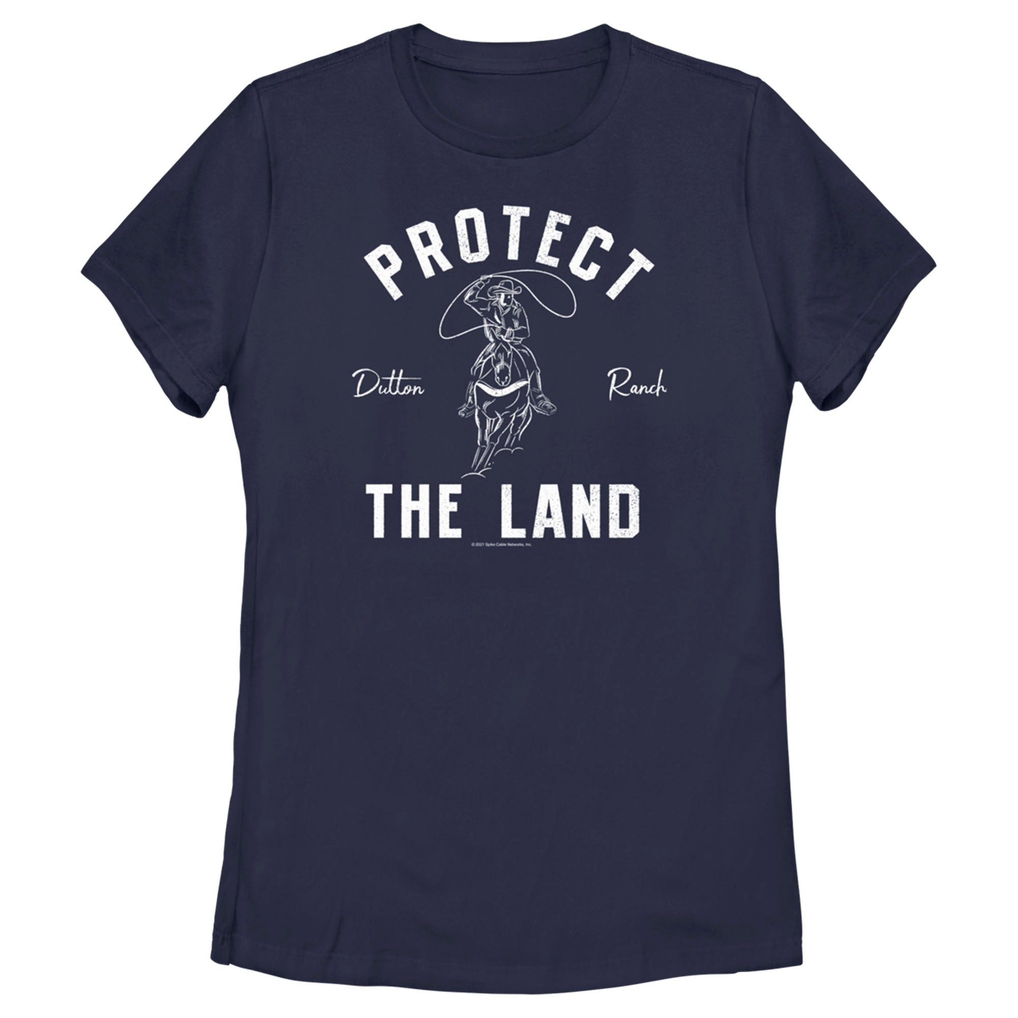 Women’S Yellowstone Protect The Land Dutton Range Cowboy Outline T-Shirt