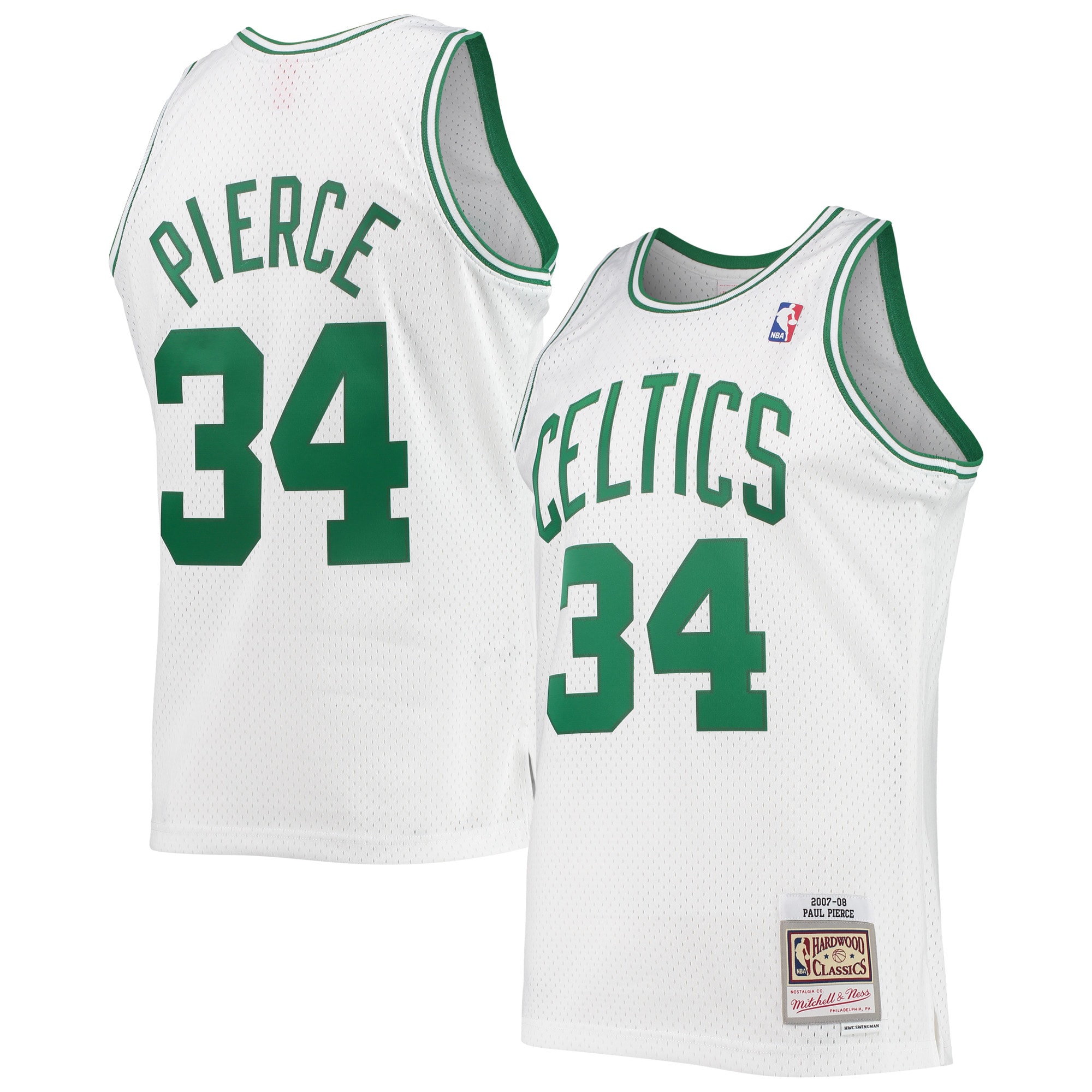 Paul Pierce Boston Celtics Mitchell & Ness Hardwood Classics Swingman Jersey – White