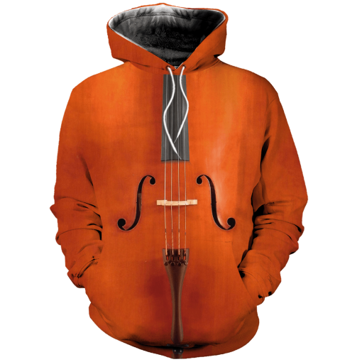 Personalized Violin 3D Shirt, Violin Musical Instrument Hoodie Shirt For Men And Women