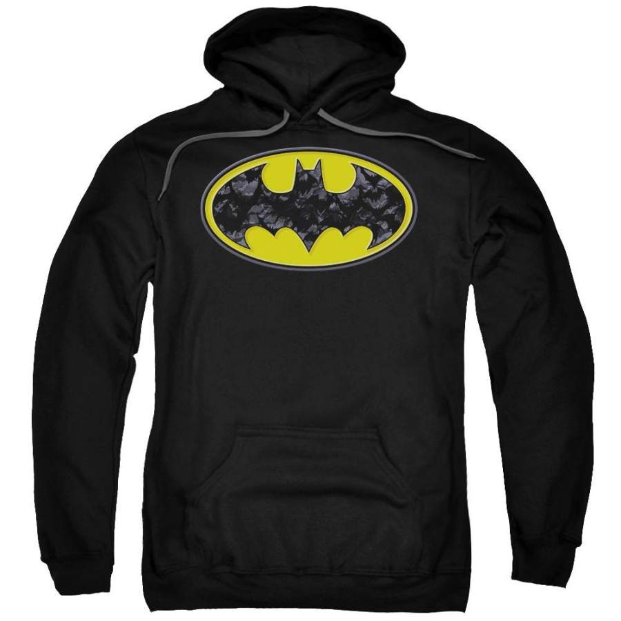 Batman – Bats In Logo Adult Pull Over Hoodie