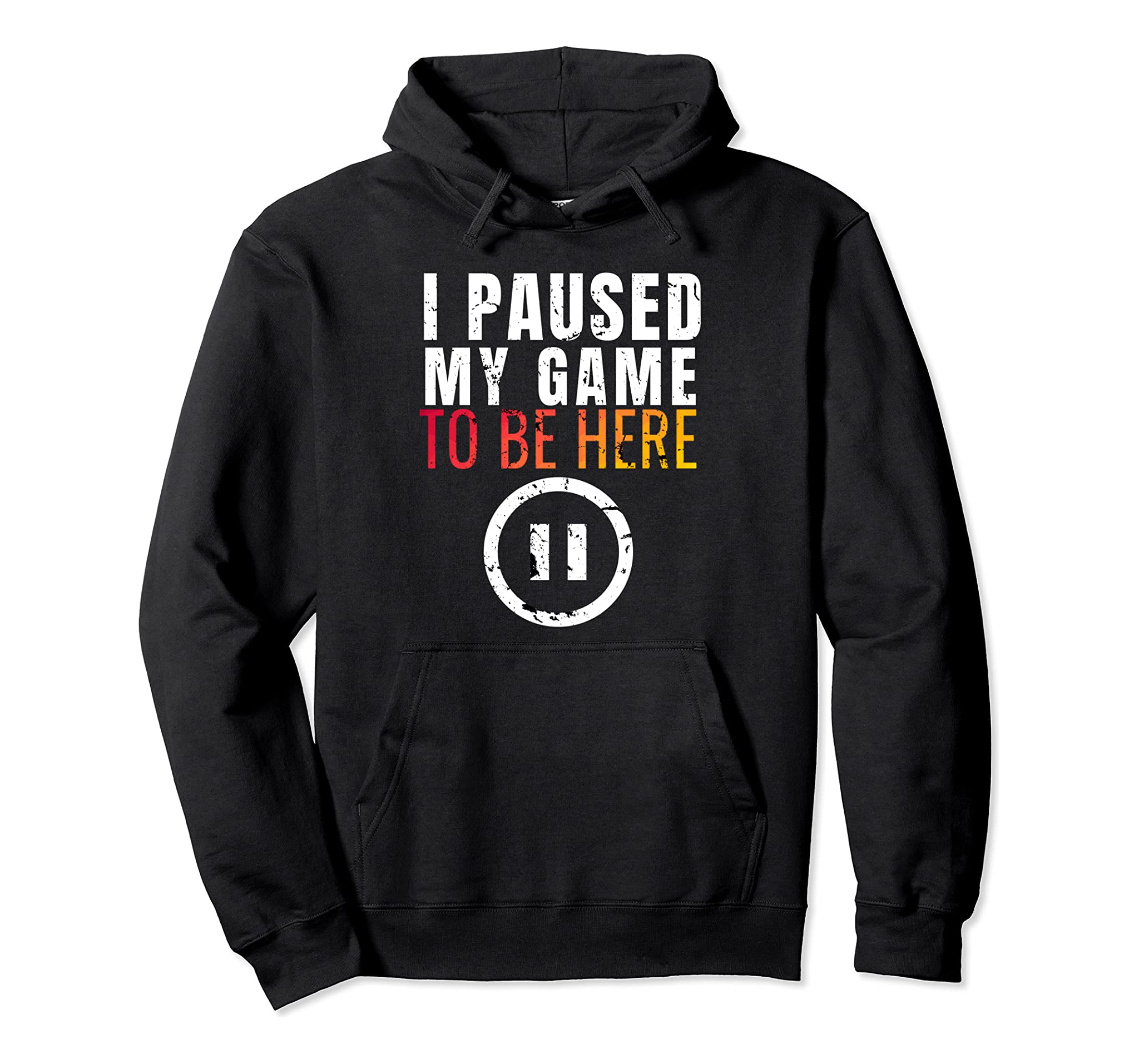 Christmas Hoodie I Paused My Game To Be Here Funny Sarcastic Pullover Hoodie