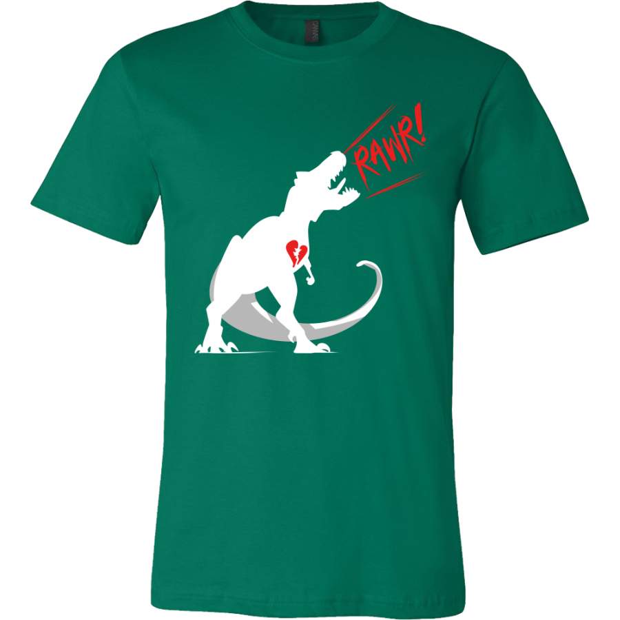Dinosaur ‘Rawr’ Love Valentines Day T-Shirt – Ceiidecyr Shop