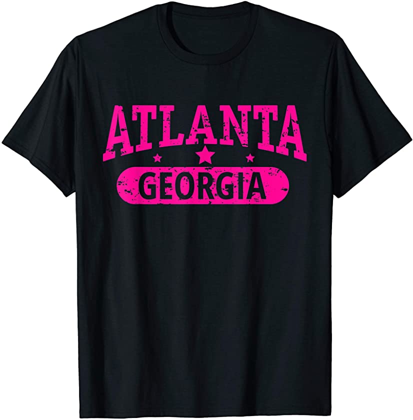 Vintage I Love ATLANTA Skyline GEORGIA Tee T-Shirt