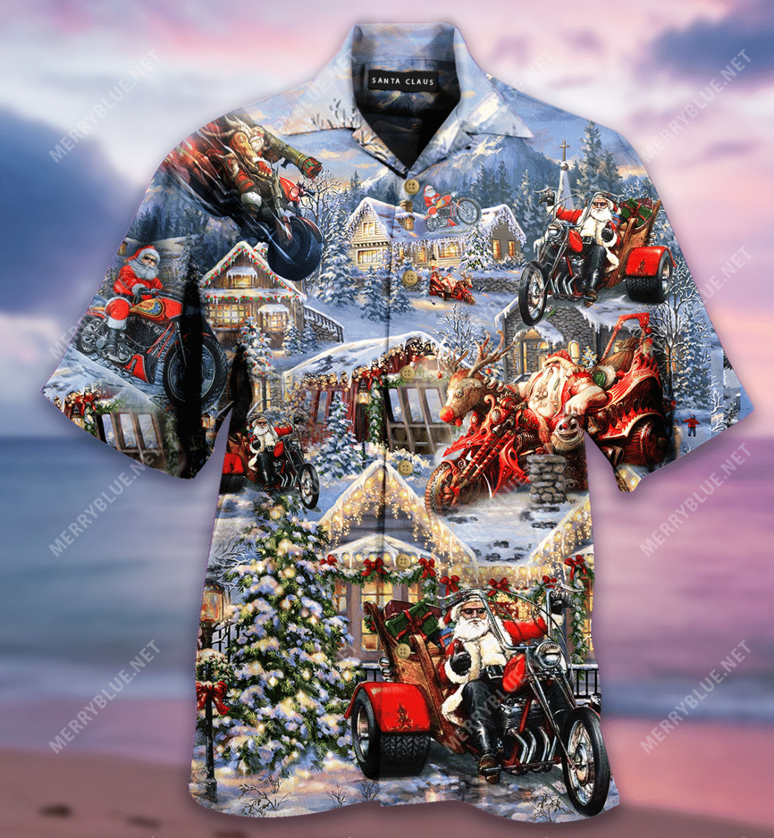 Find Amazing Santa Biker Hawaii Shirt Ha18639