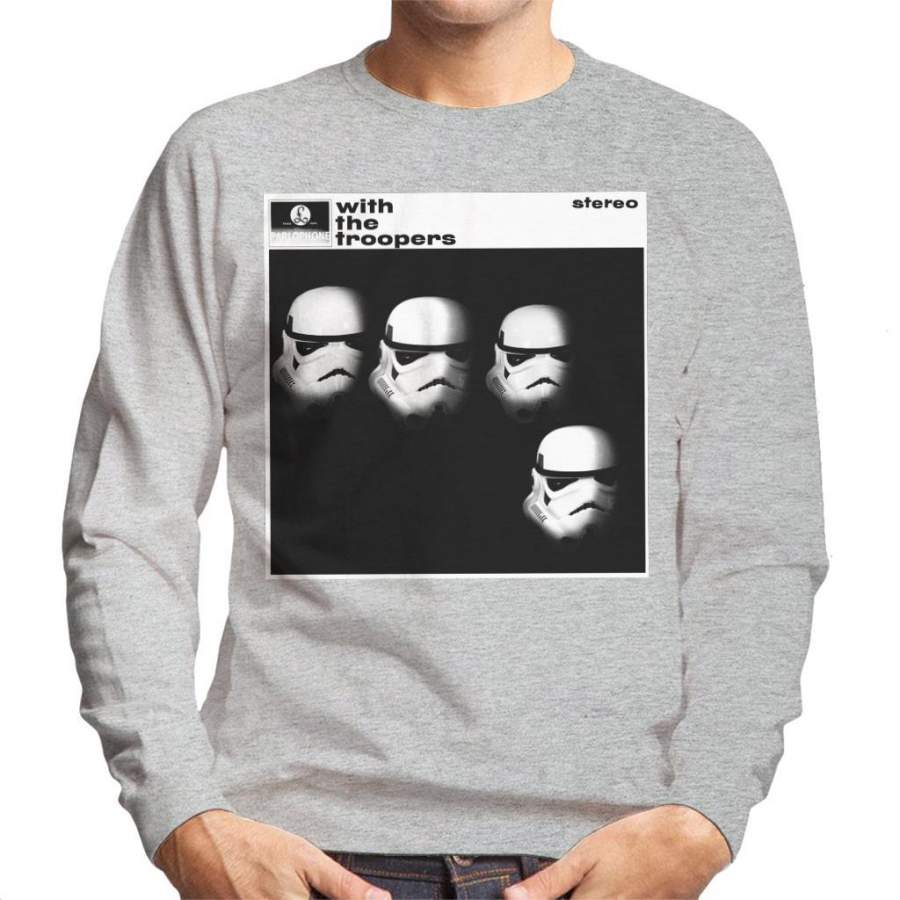 Original Stormtrooper With The Troopers Album Cover Parody Men’s Sweatshirt