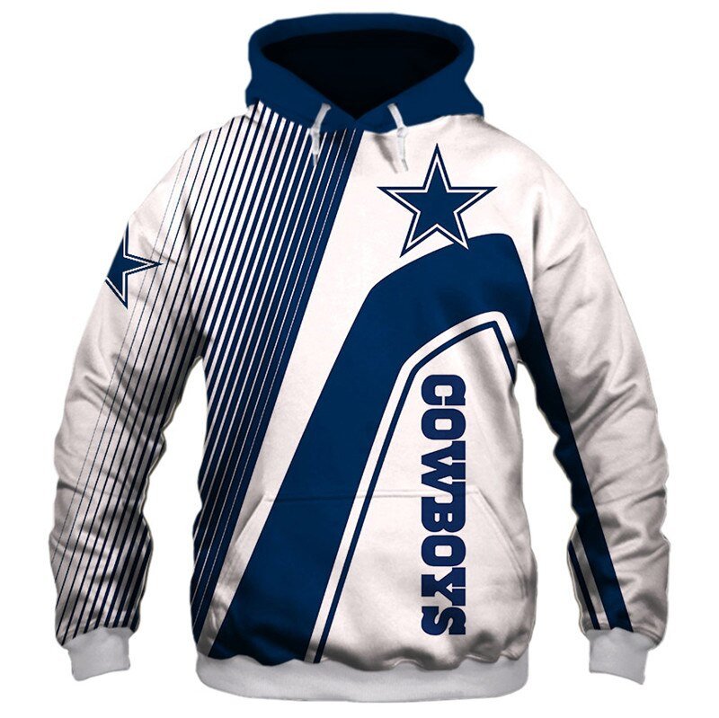 Dallas Cowboys Stripes 83 Unisex 3D Hoodie Gift For Fans