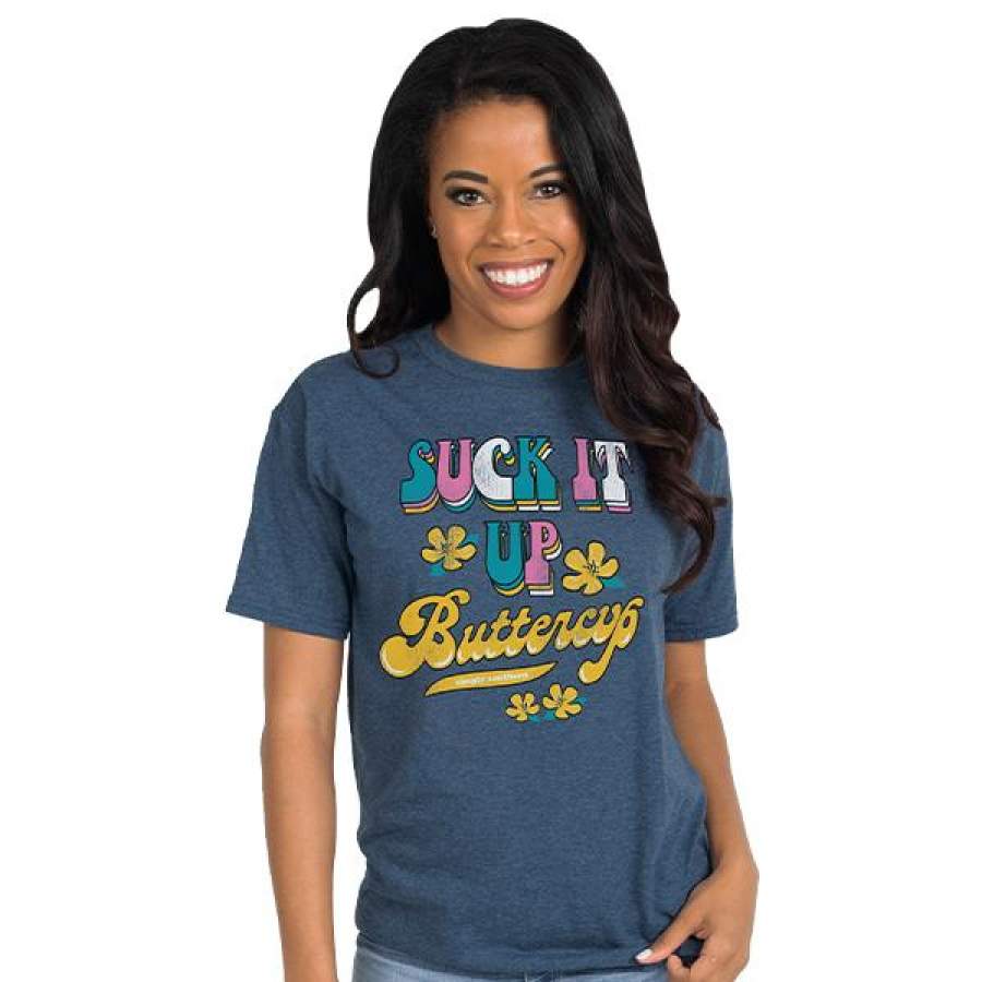 Simply Southern Vintage Collection Preppy Suck it Up Buttercup T-Shirt