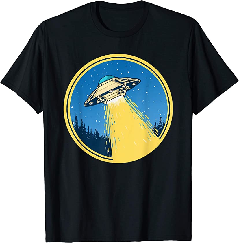 Abduction! Vintage Funny UFO Flying Saucer T-Shirt