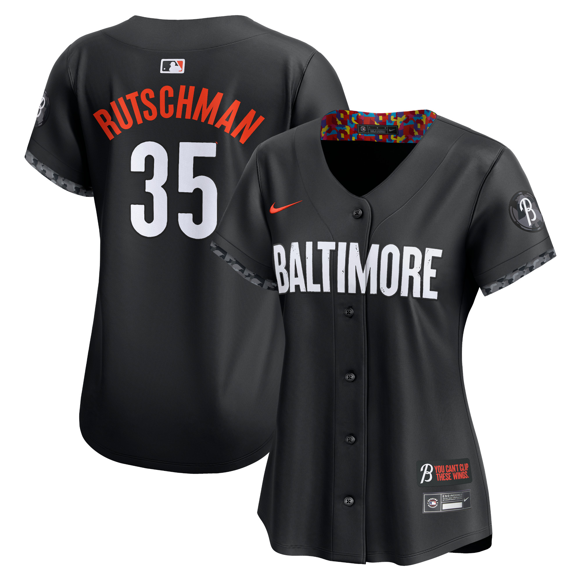 Adley Rutschman Baltimore Orioles Women's City Connect Limited Player Jersey – Black