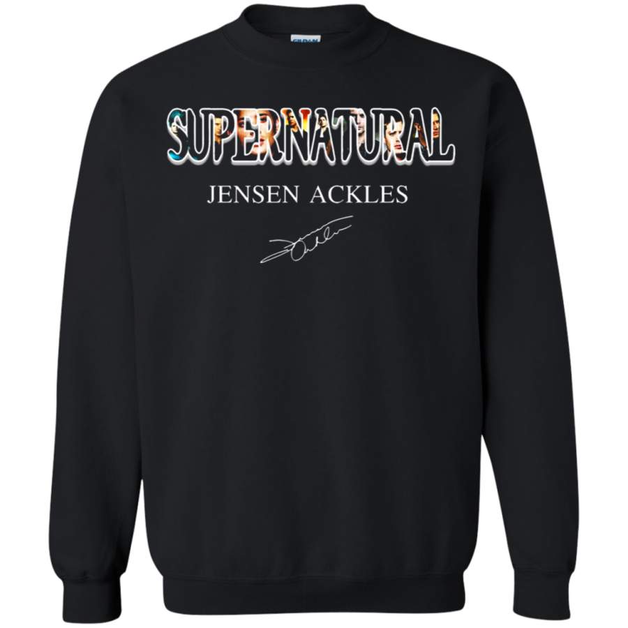 AGR Supernatural Jensen Ackles Images Inside Name Sweatshirt