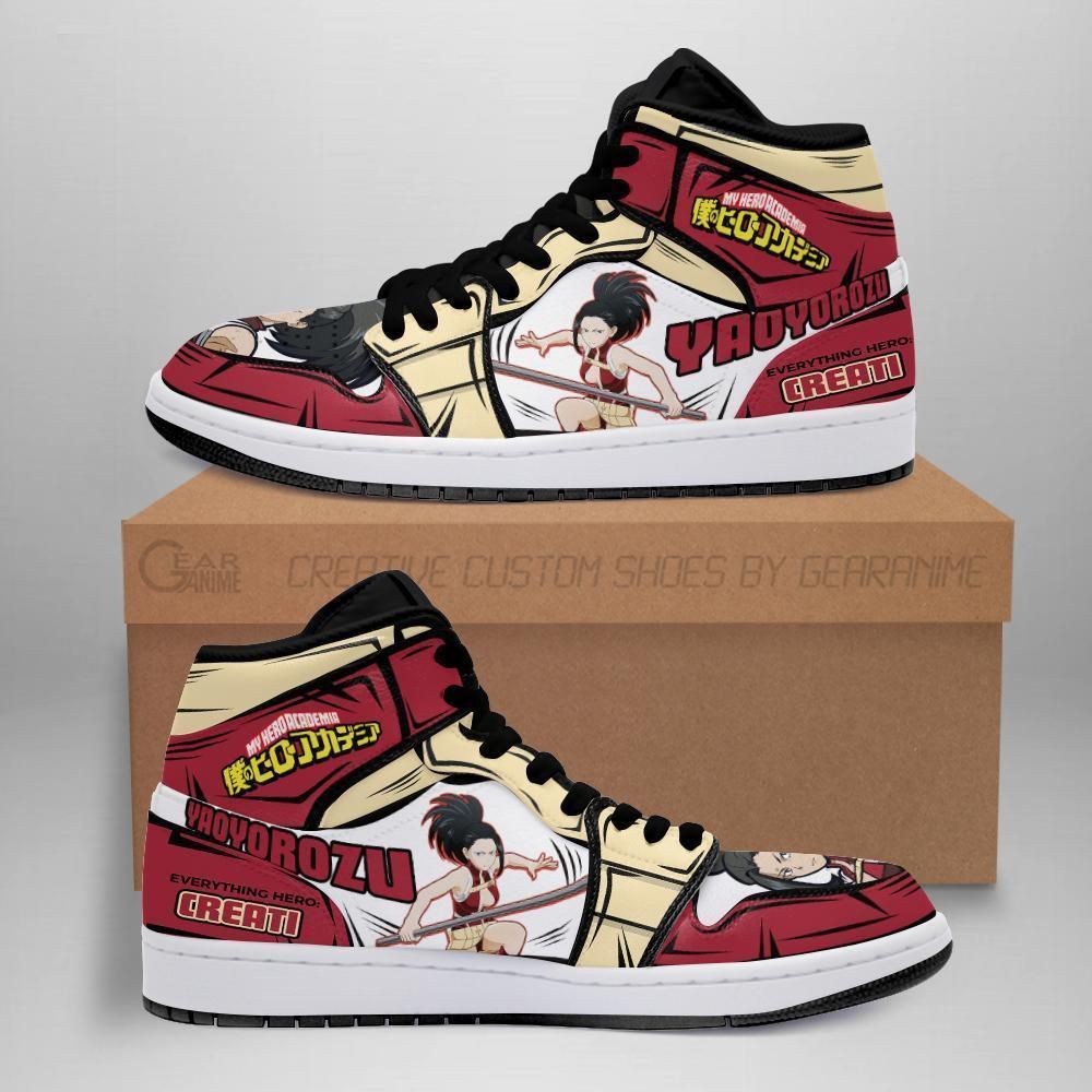 Momo Custom My Hero Academia Anime Mn05 Air Jordan Shoes Sport Sneakers