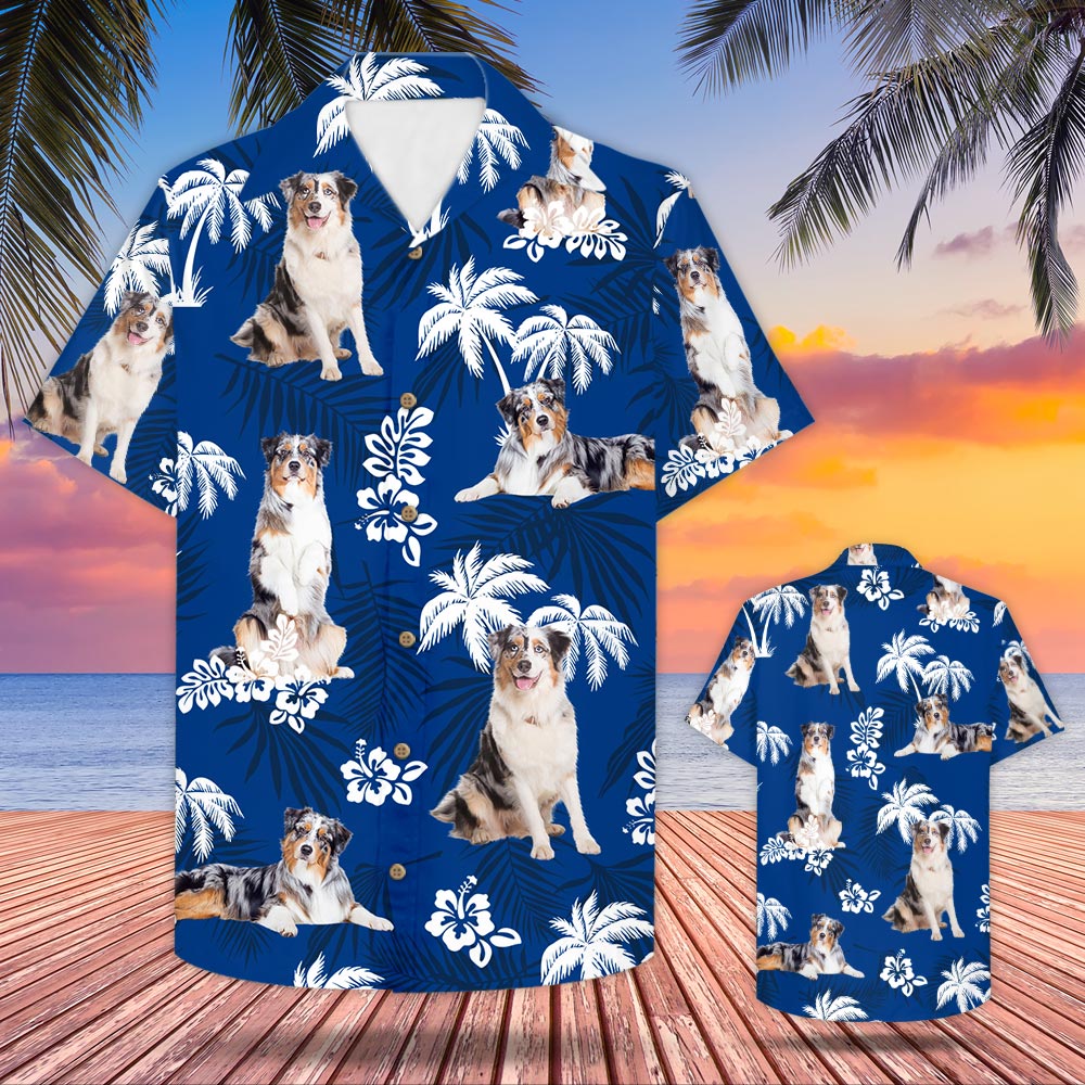 Australian Shepherd Hawaiian Shirt For Dog Lovers Do99