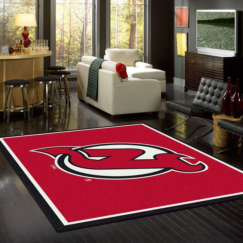 New Jersey Devils Rug Home Decor Team Spirit 4128