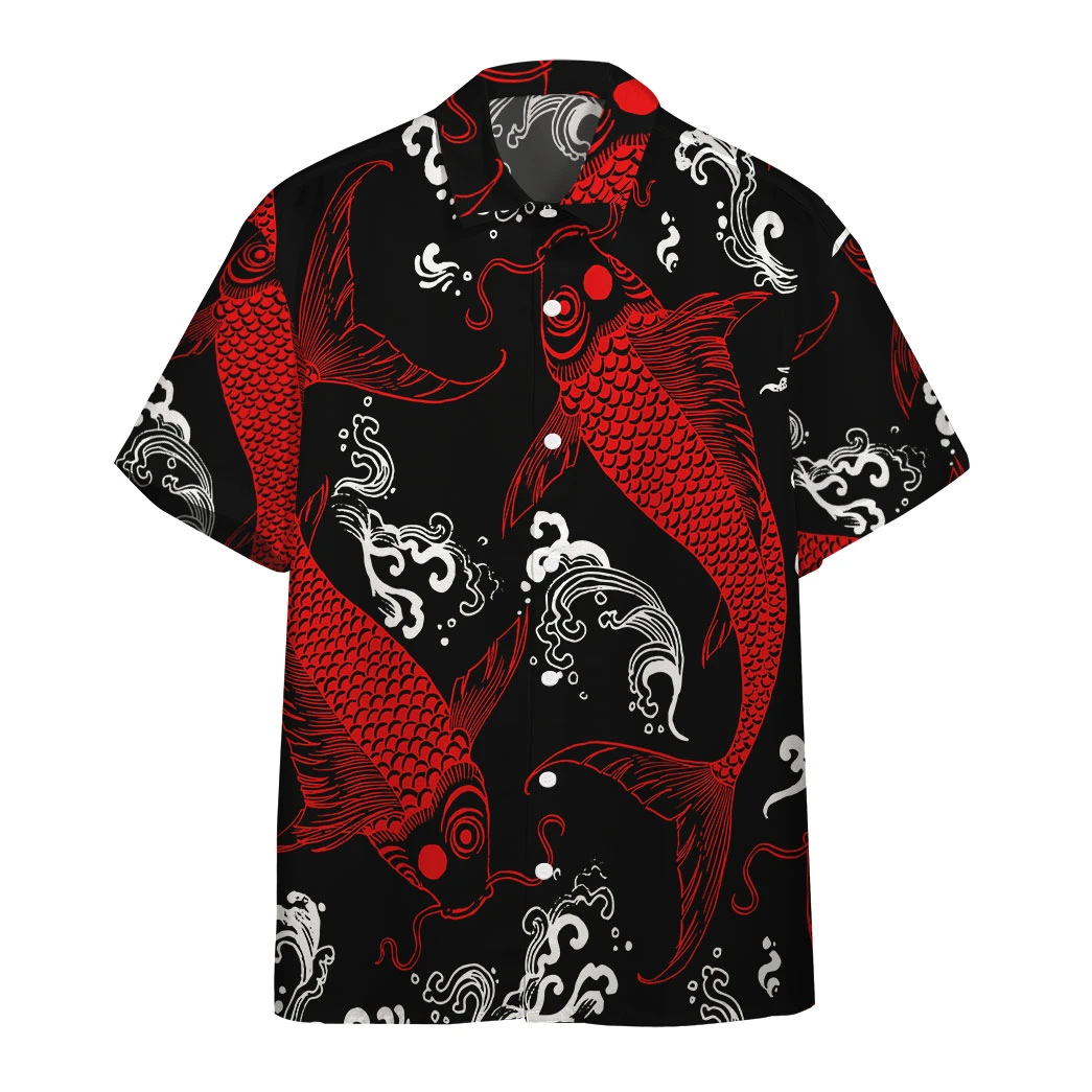 Red Koi Fish Hawaii Shirt For Men Women Adult Ha26960