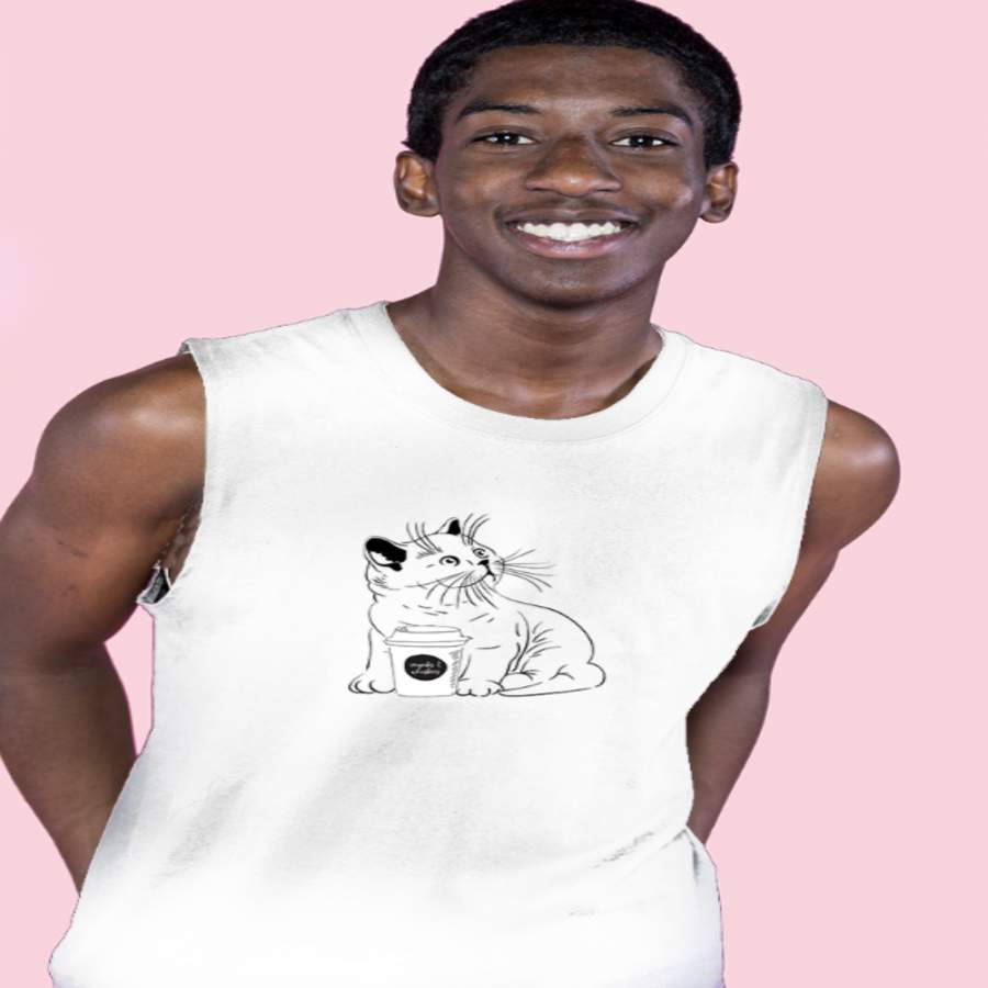 Kitten with Coffee | Bro Tank