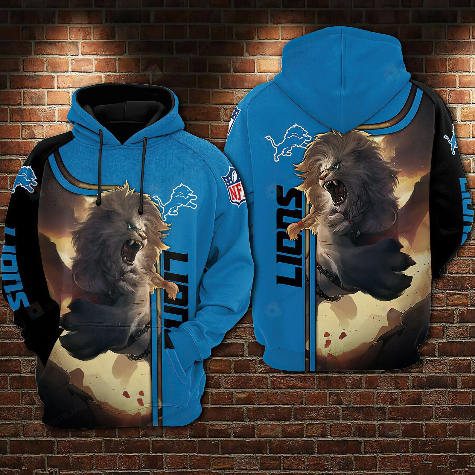 Detroit Lions Fans 3D All Over Designed Hoodie Gifts For Detroit Lions Fans Detroit Lions Lovers