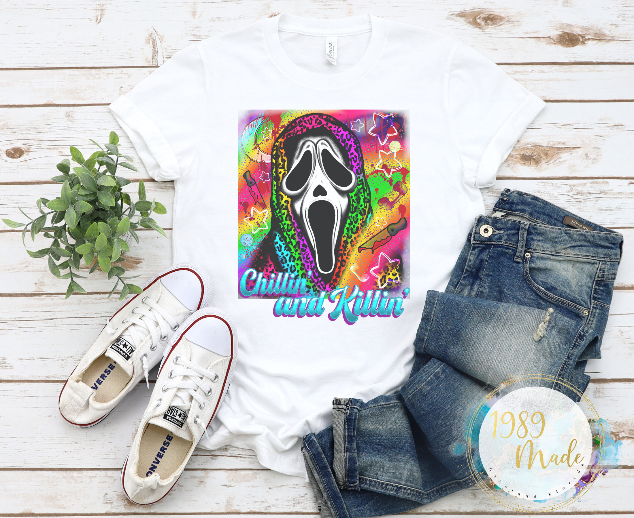 Chillin and Killin’ Ghost Face Tee.