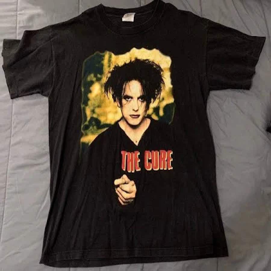 Vintage The Cure Band In Black, Men’s  T-Shirt