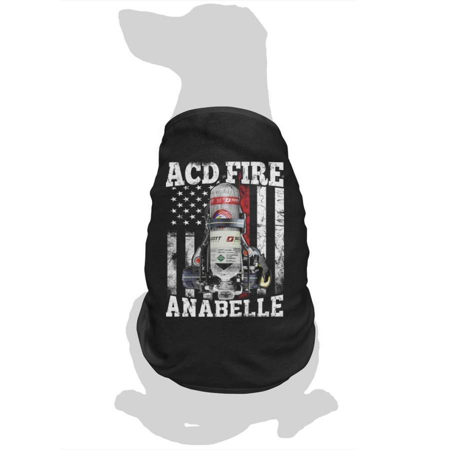 Fire Dept Dog Name Personalized Dog Shirt