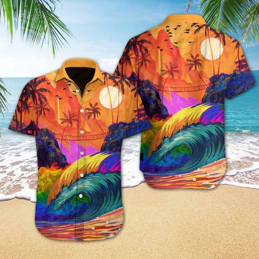 Lgbt Sunset Hawaii Shirt Ha85425