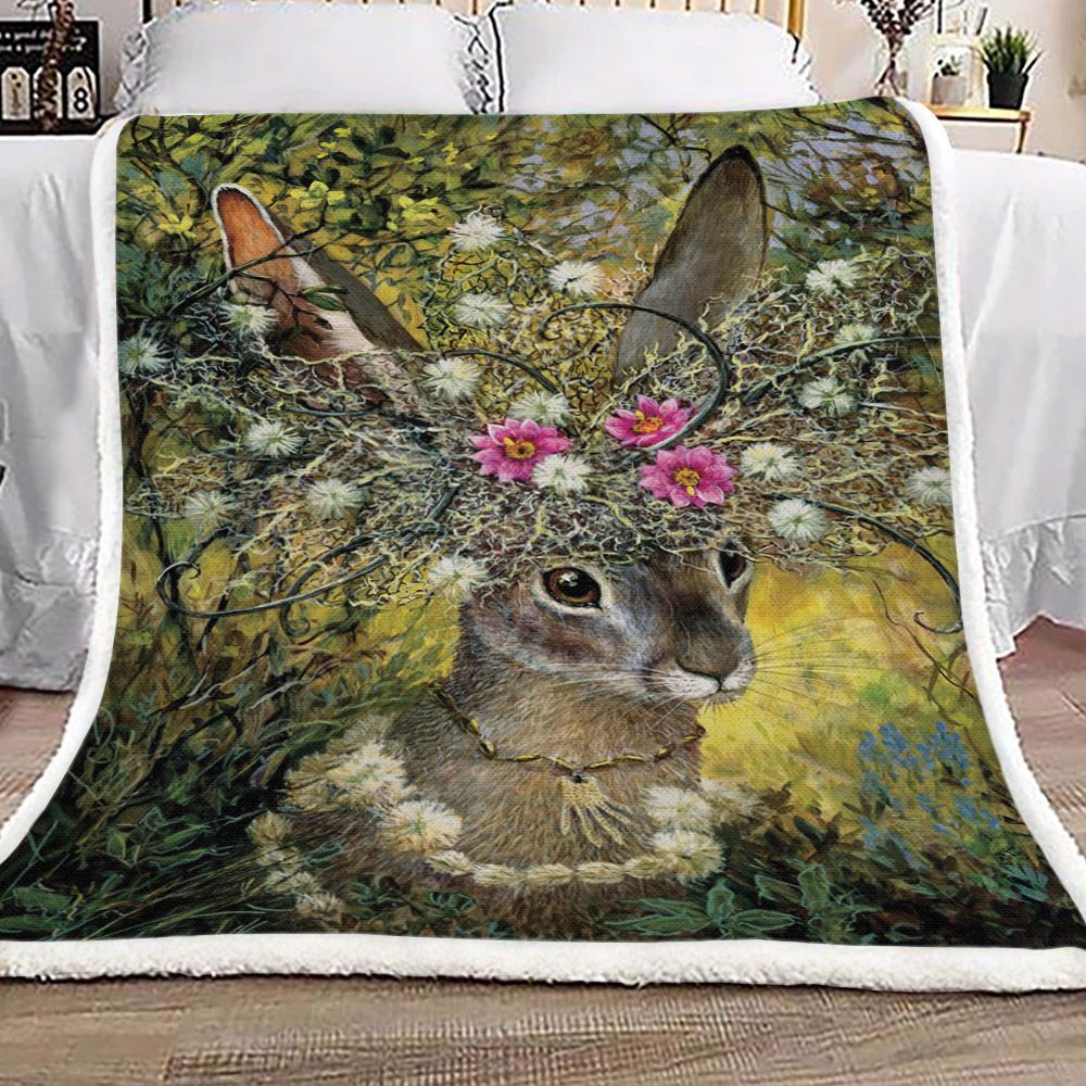 Rabbit Ht2612106Tt Sherpa Fleece Blanket