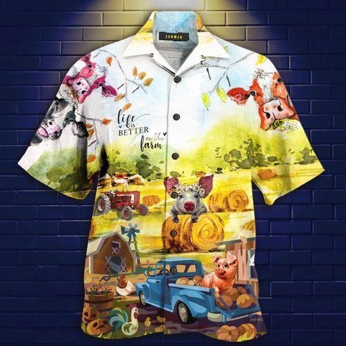 Shop From 1000 Unique Life Is Better On A Farm Hawaii Aloha Shirts Ha17010