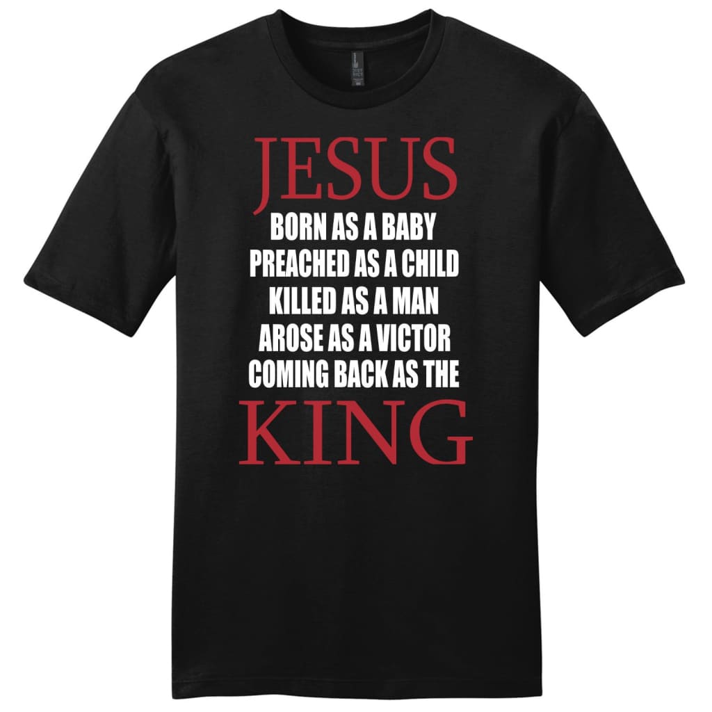 Jesus Coming Back As King Mens Christian T-Shirt