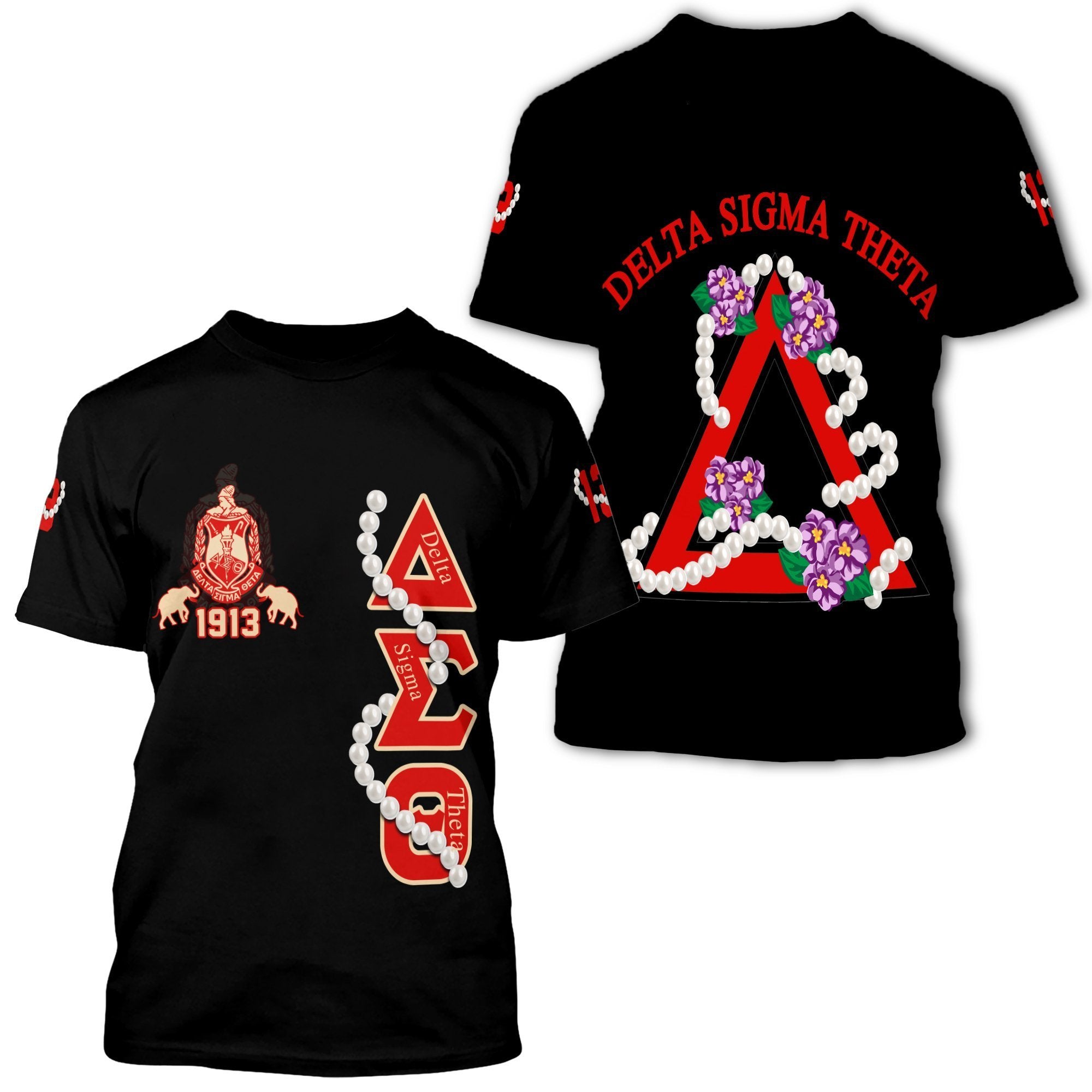 Greek Life T-Shirt – Delta Sigma Theta Pearl Pareeshy T-Shirt