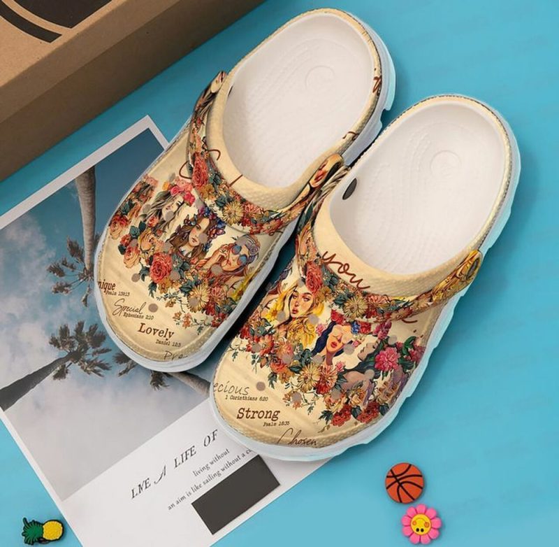 Girl Flower Hippie Life 102 Gift For Lover Rubber clog Shoes Comfy Footwear