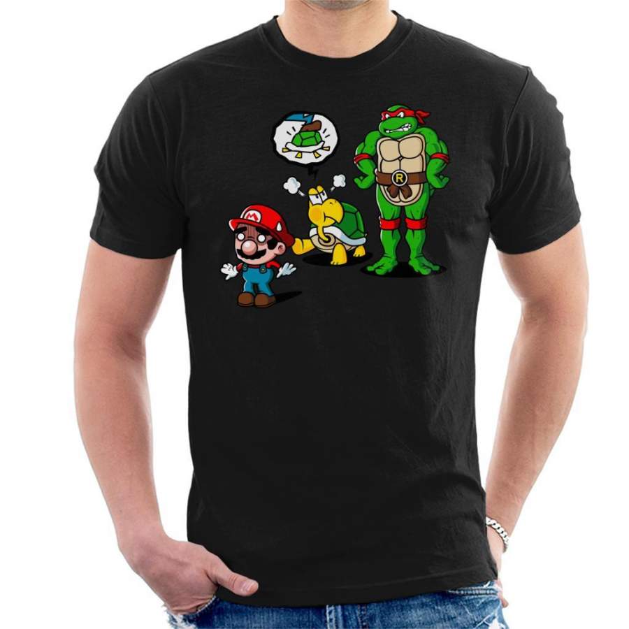 Turtle Big Bro Super Mario TMNT Men’s T-Shirt