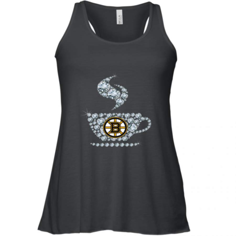 Boston Bruins Coffee Diamond shirt Racerback Tank