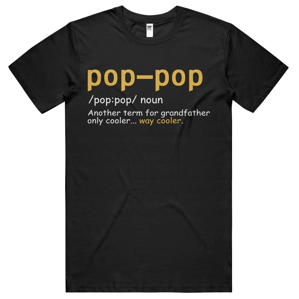 Mens Pop Pop Grandpa Fathers Day Gifts Grandfather Gift T Shirts