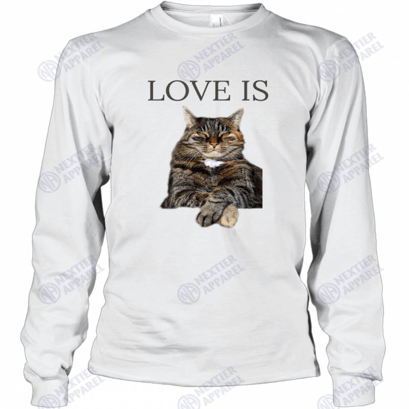 Cat Women Men Kids Kitten Cat Mom Dad Love Gift Long Sleeve T-Shirt