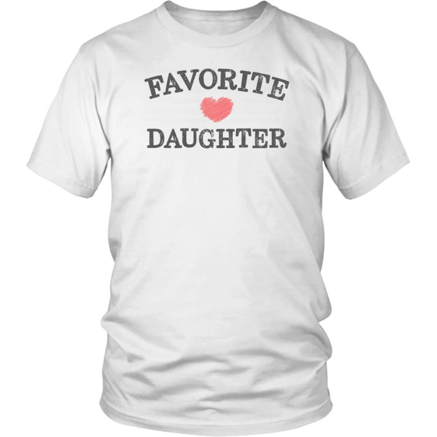 Favorite Daughter Heart Distressed Vintage shirt funny