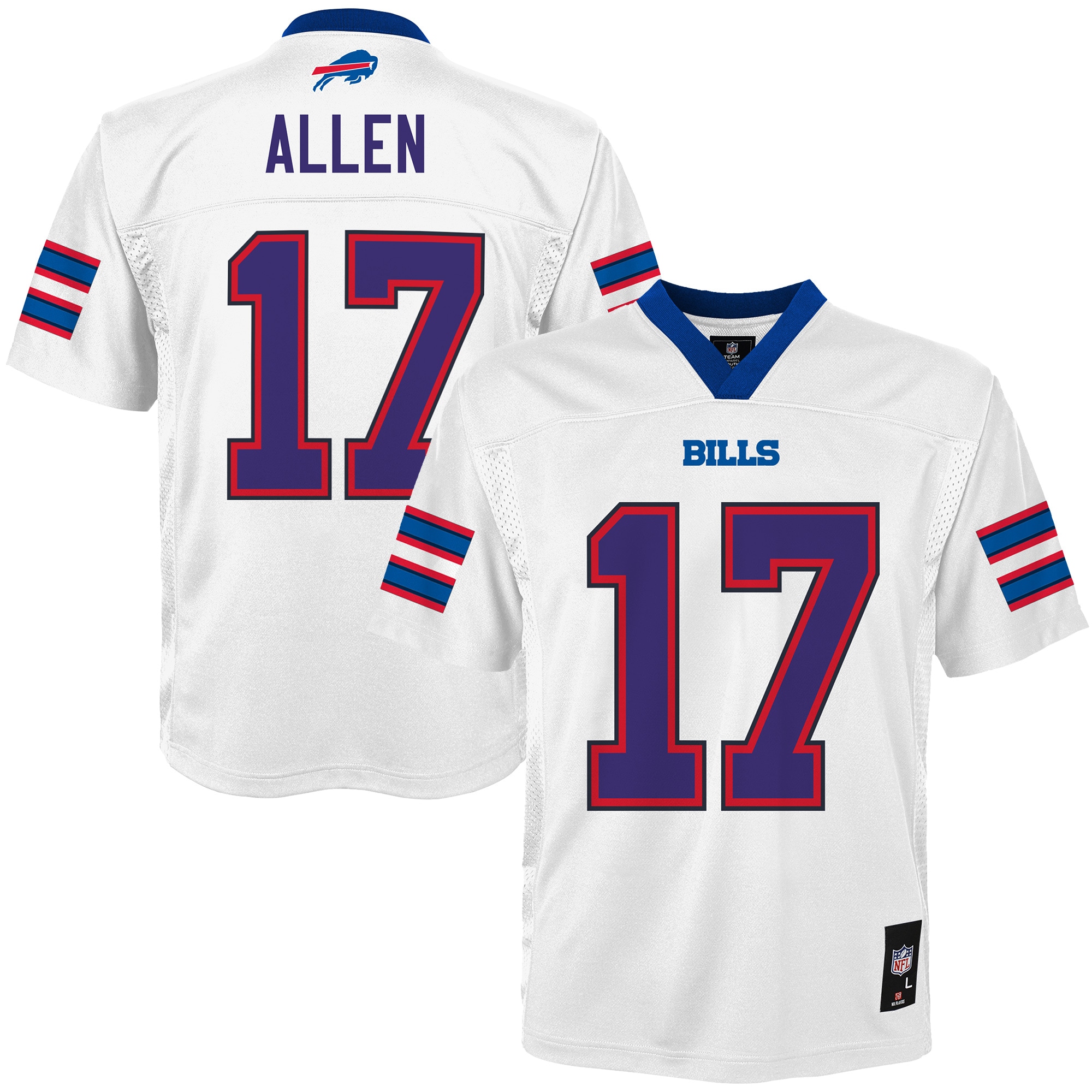 Youth Buffalo Bills Josh Allen White Player Jersey