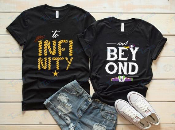 Couple Shirts To Infinity And Beyond Matching Couple, Valentine 2022 Gifts Graphic Unisex T Shirt, Sweatshirt, Hoodie Size S – 5Xl