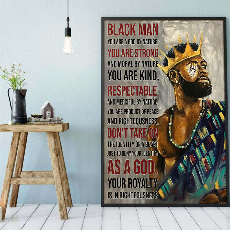 Afrocentric Canvas Perfect Afrocentric Poster Print Empowered Women African Man Stunning  Digital Prints