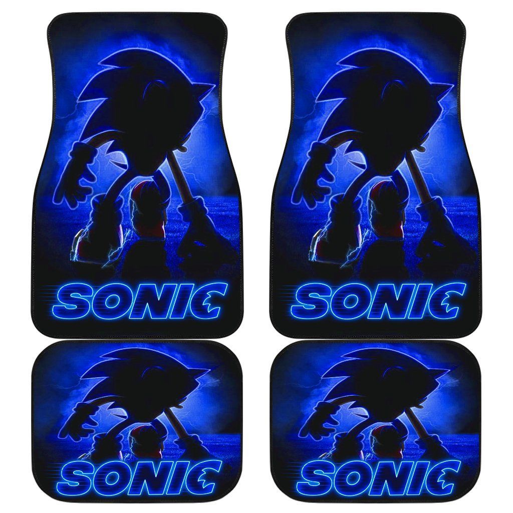 Sonic Car Floor Mats Sonic The Hedgehog Movie H040220 Personalized Car Seat Floor Mat Custom Print V8767