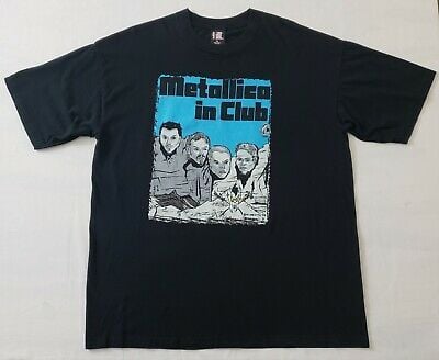 Vintage 1998 Metallica In Club T-shirt Sz  Rushmore X Harley M Devito Giant 5109