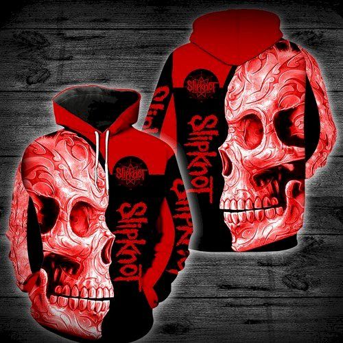 Slipknot Band Skull Full  3D Hoodie For Men And Women Personalized Trending Gift