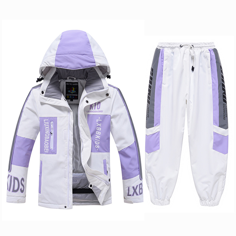 Waterproof Ski Suit Girl’s Children Ski Jacket Warm Winter Snow Coat Windproof Snowboarding Rain Jacket alx