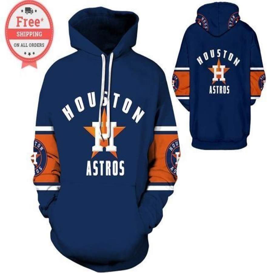 Houston Astros Baseball Hoodie Unisex 3D All Over Print