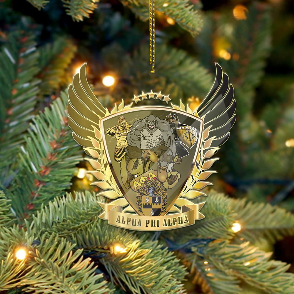 Wonderprint Ornament – Brotherhood Alpha Phi Alpha Shape Acrylic Ornament Lt10