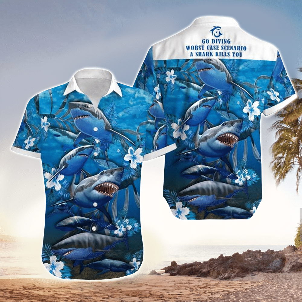 Best Shark Hawaiian Shirt, Shark Lover Hawaiian For Men & Women