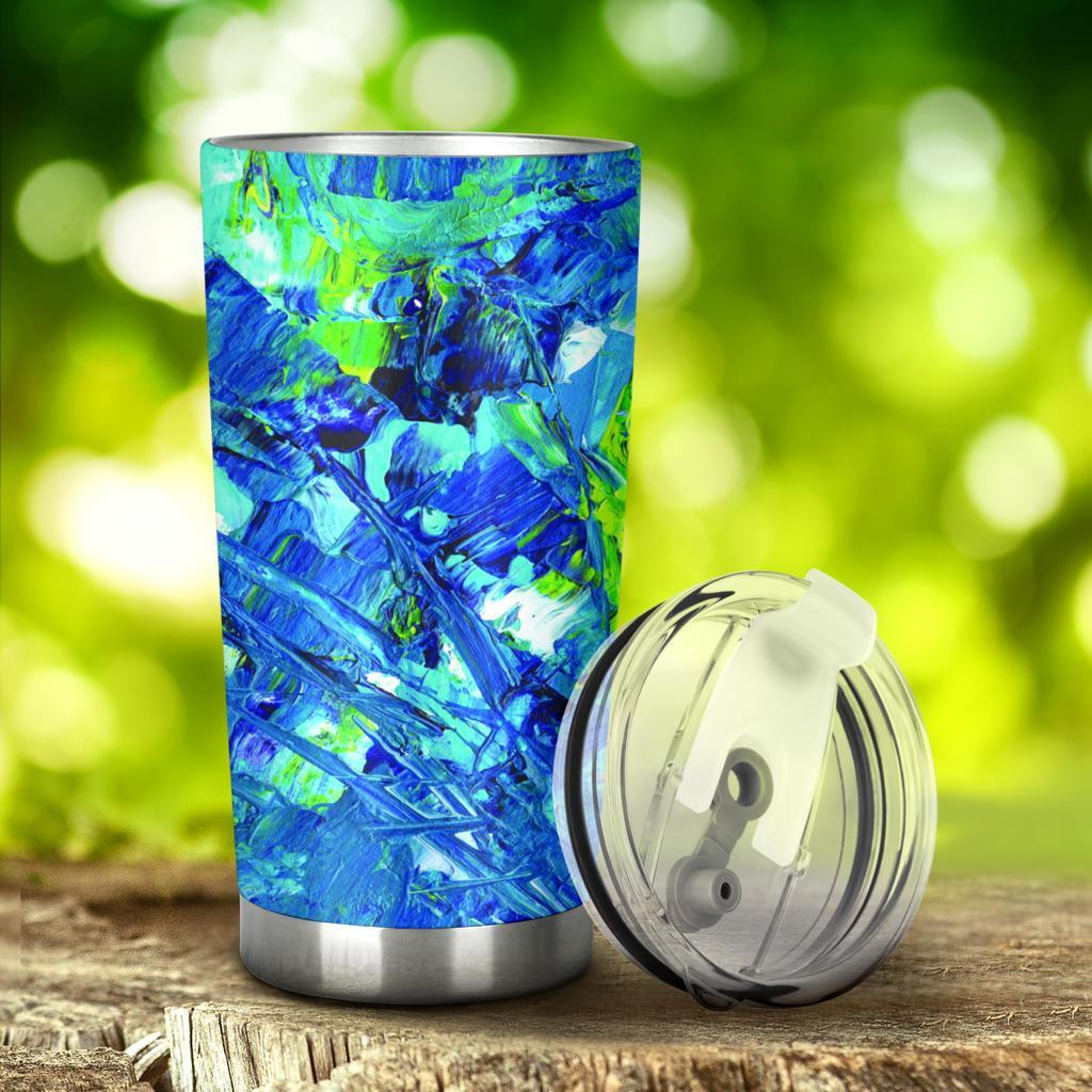 Abstract Oil Paintings P3 – Travel Tumbler